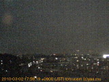 展望カメラtotsucam映像: 戸塚駅周辺から東戸塚方面を望む 2010-03-02(火) dusk