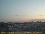 展望カメラtotsucam映像: 戸塚駅周辺から東戸塚方面を望む 2009-02-19(木) dawn