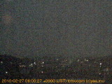 展望カメラtotsucam映像: 戸塚駅周辺から東戸塚方面を望む 2010-02-27(土) dawn