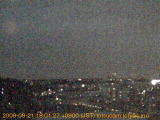 展望カメラtotsucam映像: 戸塚駅周辺から東戸塚方面を望む 2009-09-21(月) dusk