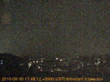展望カメラtotsucam映像: 戸塚駅周辺から東戸塚方面を望む 2010-09-30(木) dusk