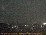 展望カメラtotsucam映像: 戸塚駅周辺から東戸塚方面を望む 2010-10-25(月) dusk